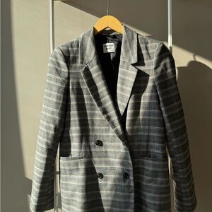 Sunday Best Gray and Red Checkered Jacket